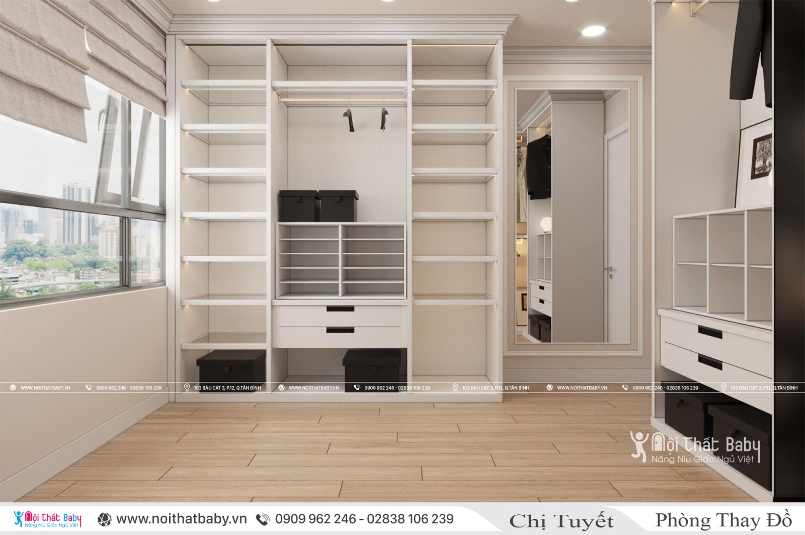 Thiết kế nội thất căn hộ chung cư tân cổ điển sang trọng